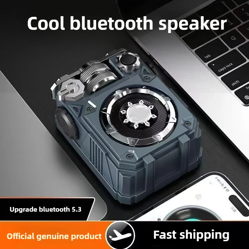 Altoparlante Bluetooth Mecha vintage Audio esterno per auto portatile con bassi impermeabili