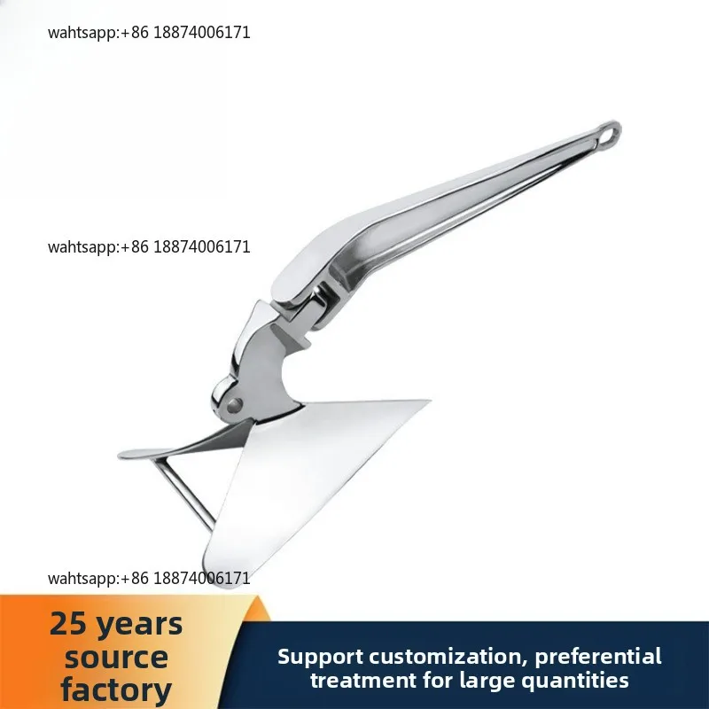 Plough anchor, multi-specification 316 stainless steel large grip yacht accessories marine hardware yacht sail accessories