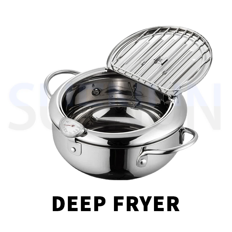 

Japanese Style Tempura Deep Fryer Gas Special Fryer Non Stick Fryer Temperature Controlled And Energy-saving Deep Fryer