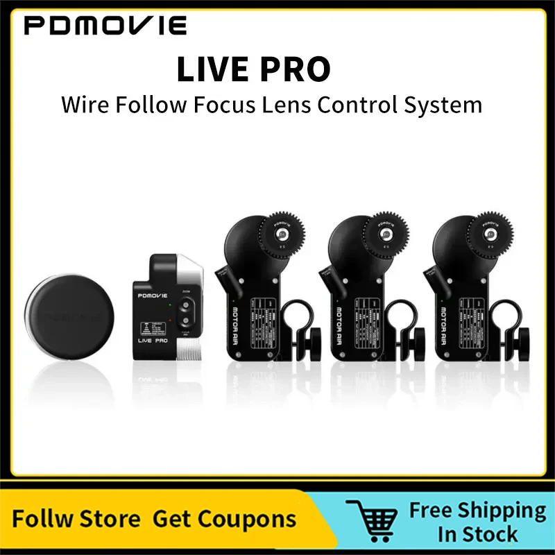 PDMOVIE LIVE PRO Wire Follow Focus Control System For Micro SLR Camera SLR Camera Remote Control For Camera Cine Cinema Lens