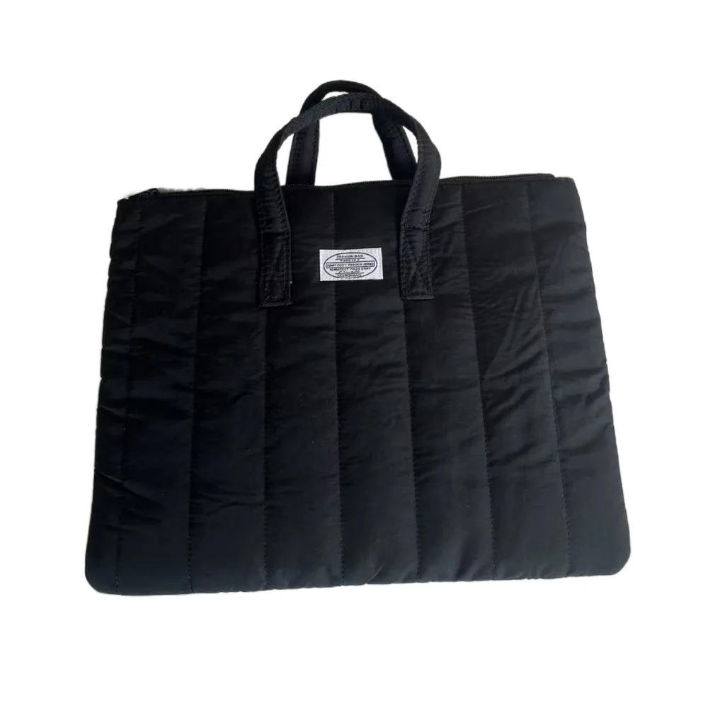 

Notebook Bag Shockproof Laptop Handbag Large Capacity Breathable Computer Bag 13/14inch Solid Color Laptop Sleeve School
