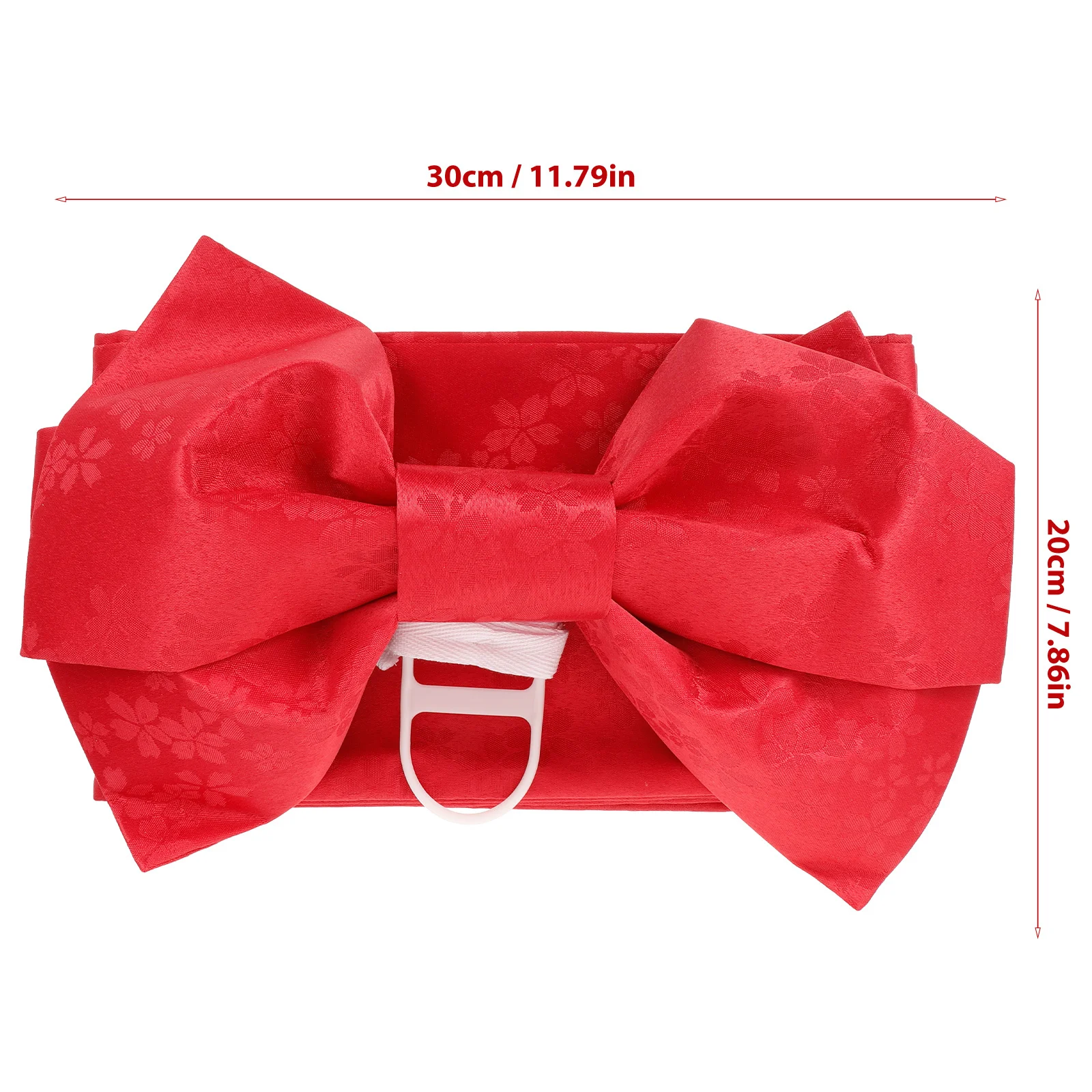 1 個日本の着物ウエストベルト伝統的なヴィンテージパターンの弓アクセサリー女性のための軽量ポータブルファッショナブルなパーティーウェア