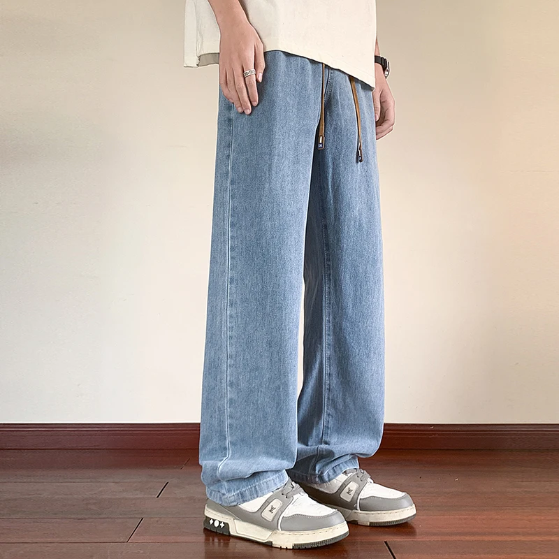 2026 Spring/Summer Jeans Trendy Loose Straight Casual Versatile Wide Leg Long Pants