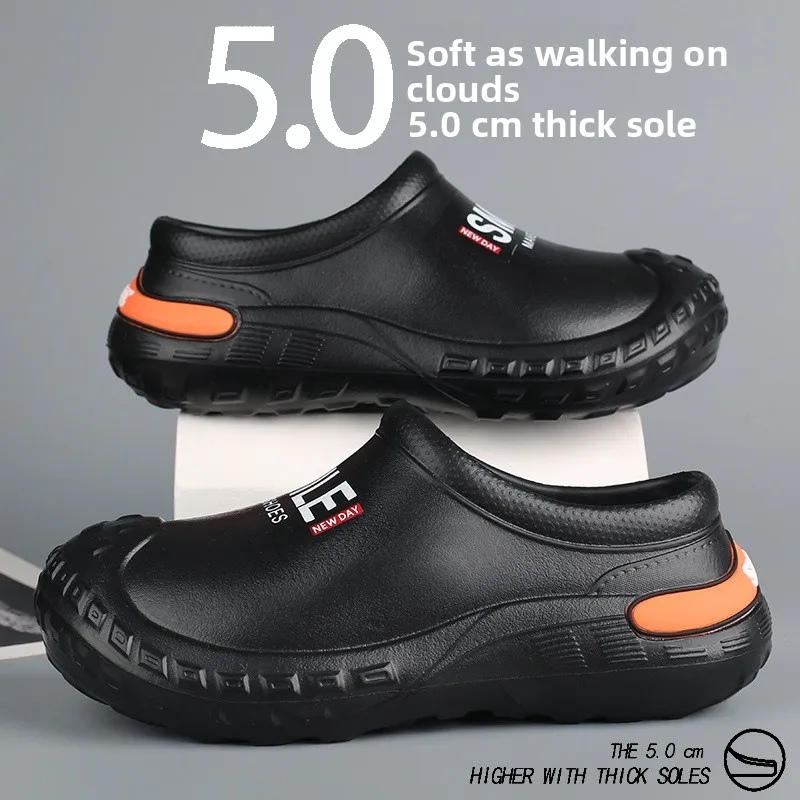

Men's Short Rain Boots Summer Kitchen Work Anti-slip Waterproof Rubber Shoes for Rain Fishing Wear-resistant Labor Protection...