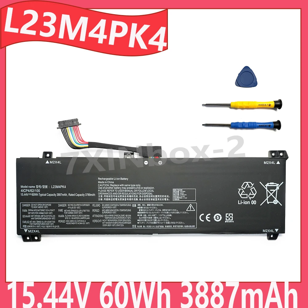 

L23M4PK4 L23B4PK4 L23C4PK4 15.44V 60Wh 3887mAh OEM аккумулятор для ноутбука Lenovo LOQ 15IRX9 15AHP9 15IAX9I 15IAX9 15ARP9 15i Gen 9