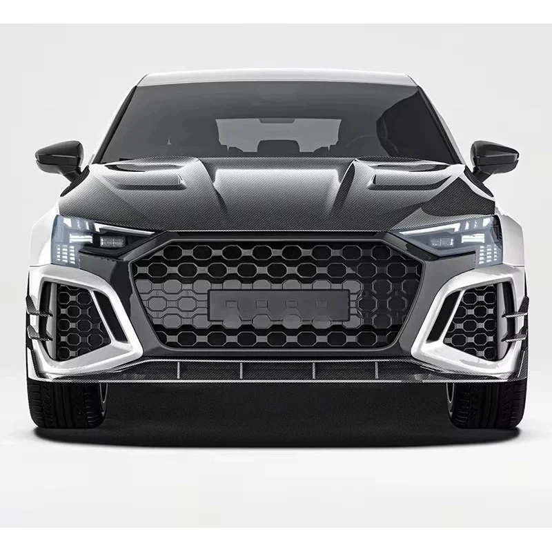 Paktechz غطاء محرك من ألياف الكربون الجافة بونيه RS3 8Y سبورتباك صالون سيدان 2021 - 2024 #4