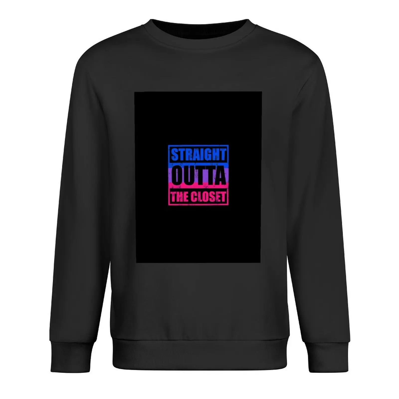 

Straight Outta the Closet - Bi LGBT Gay Pride Bisexual Pullover korean clothes korean autumn clothes blouse sweatshirts