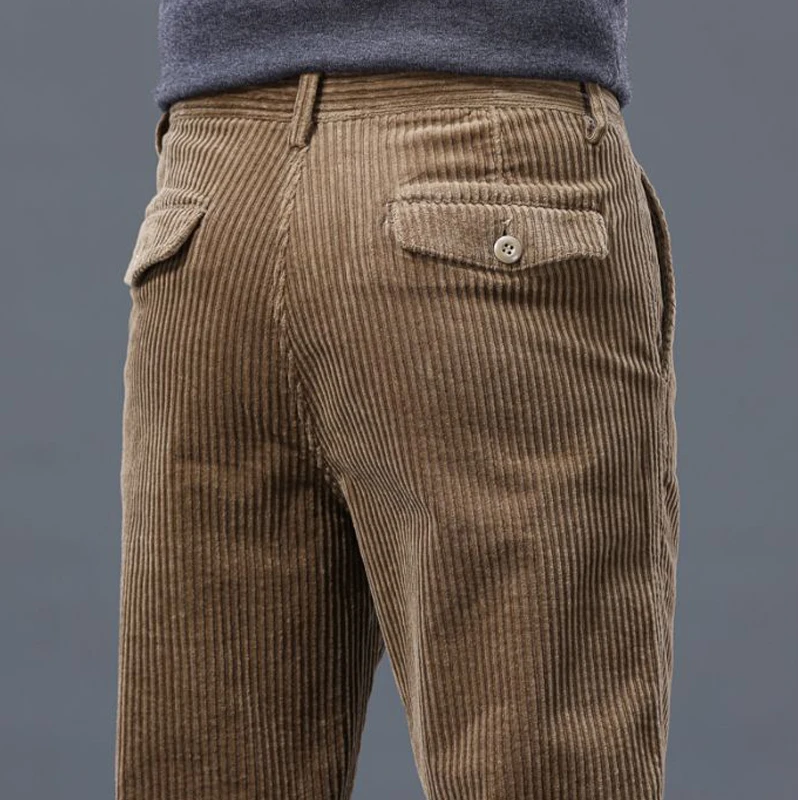 2026 Cotton Corduroy Pants Men Soft and Comfortable Fabric Corduroy Joggers For Middle-aged Men Dad Husband Daily Office Pants