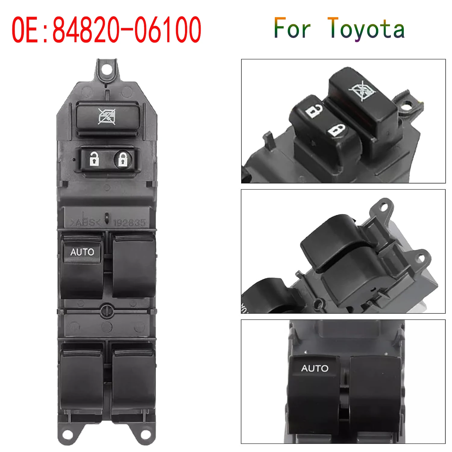

Front Left Electric Power Window Control Switch Button Parts for Toyota Camry Yaris Corolla Vios RAV4 Highlander Car Accessories