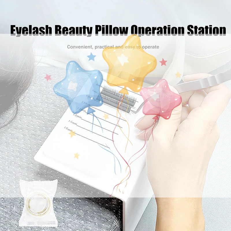 まつげ枕コンソールまつげエクステンションスタンドツールプロフェッショナル再利用可能便利なポータブルコンソールまつげパッド接着剤ホルダー