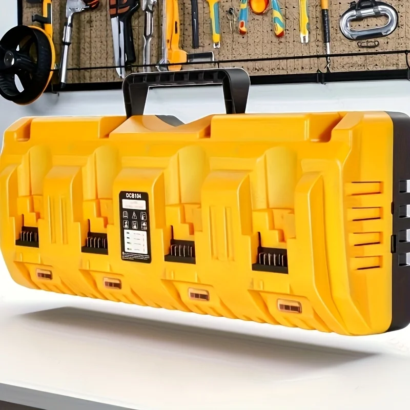

Зарядное устройство DCB104 Rapid Optimum, 4 порта, 2 А, 3 А, ток зарядки для Dewalt 10,8 В, 14,4 В, 18 В, 20 В, гибкий вольт, литиевая батарея DCB112 DCB115