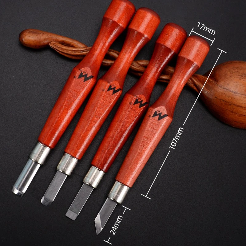 Wood Carving Knife Set Handmade Carving Cutter  Carpenter Seal Carving Pocket Knives Woodworking Tool Hand Lumber Engrave Chisel