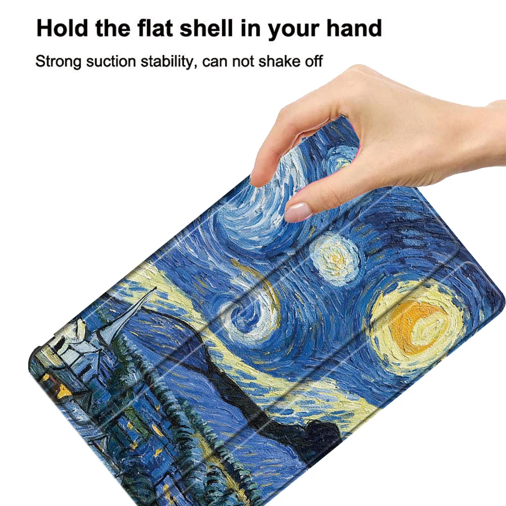 Etui Funda do TCL Nxtpaper Tab 11 9466X 9166G, 11-calowy tablet, inteligentne etui z trzypunktowym składanym stojakiem, osłoną adsorpcyjną i twardą tylną obudową. — zdjęcie produktu 3