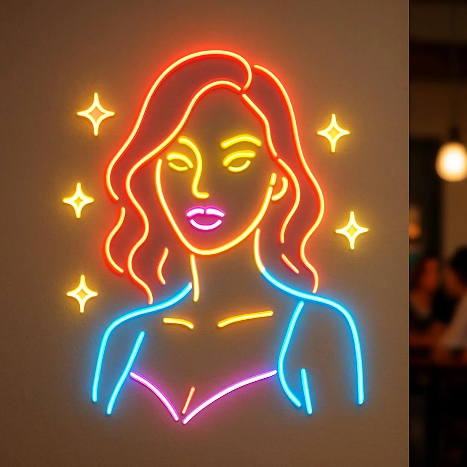 Makeup and Brow Studios Neon Sign,Lash Studio Neon Sign,Stylist Doing Makeup Neon Decor,Gift for Beauty Shop,Business Neon Sign