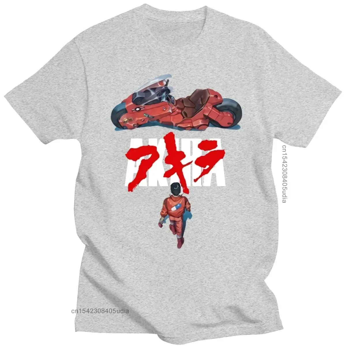 Japanese Akira Synthwave T-Shirt Short Sleeve Spring Summer Men Casual Tshirt Man Hipster Loose Fitness Style T Shirt