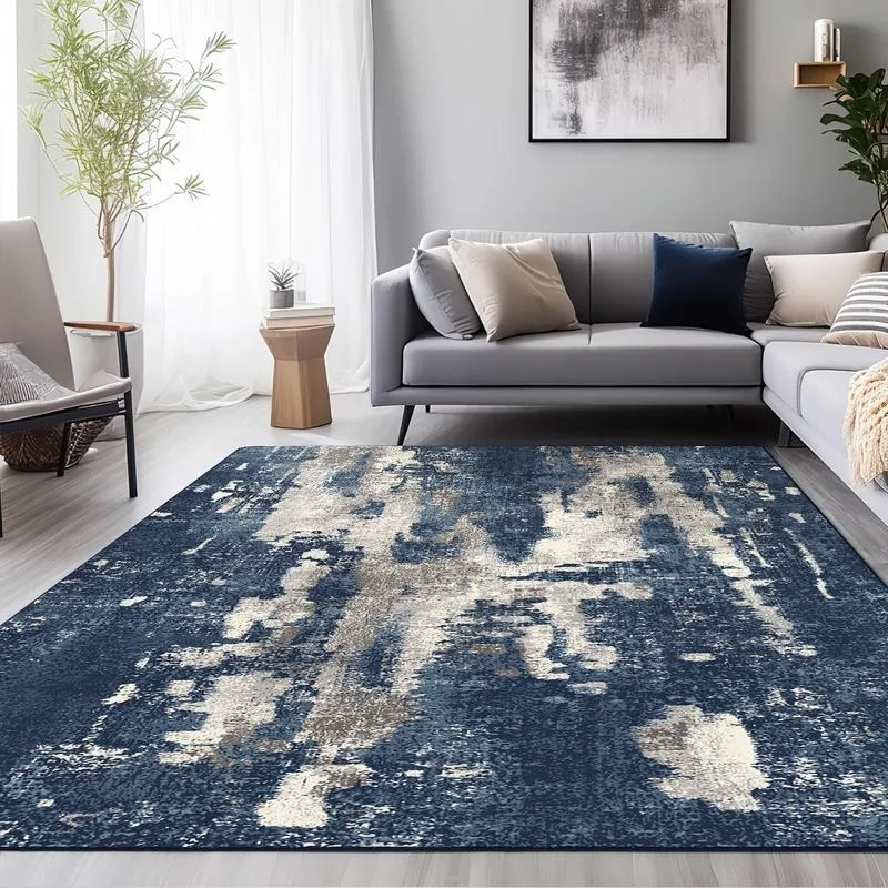 GENIMO Machine Washable Abstract Area Rugs for Bedroom and Living Room, Hallway Runner Rugs - Modern, Non-Slip, Aesous Sizes