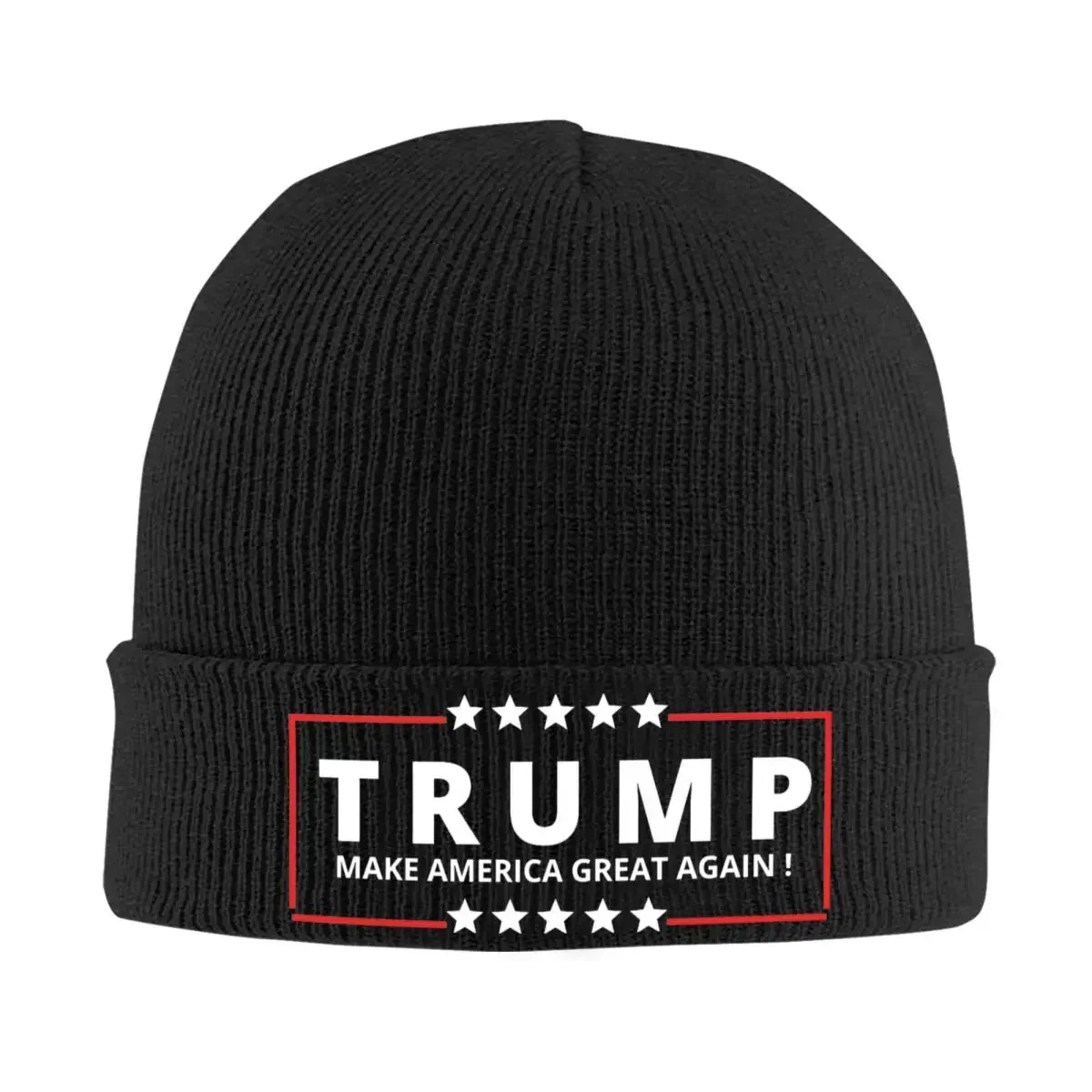 Make America Great Again Donald Trump Beanie Hats Bonnet Hats Female Male Street Y2K Kpop Knit Hat Winter Warm Caps Custom