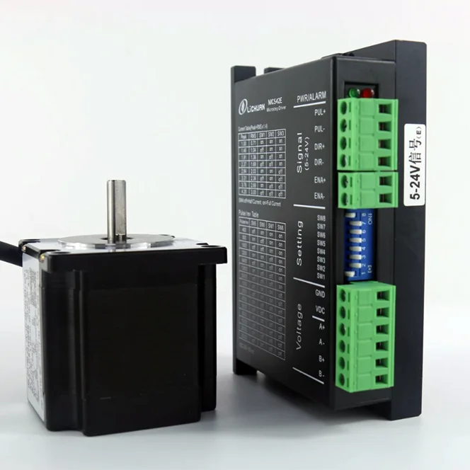 

LC57HS64 + MC542E Драйвер микрошагового двигателя 2-фазный 1,5 нм для постоянного и переменного напряжения Nema 23 для станков с ЧПУ
