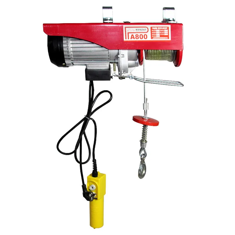 Household Portable Electric Hoist 200kg 400kg 600kg 12m Mini Electric Hoist Small Crane