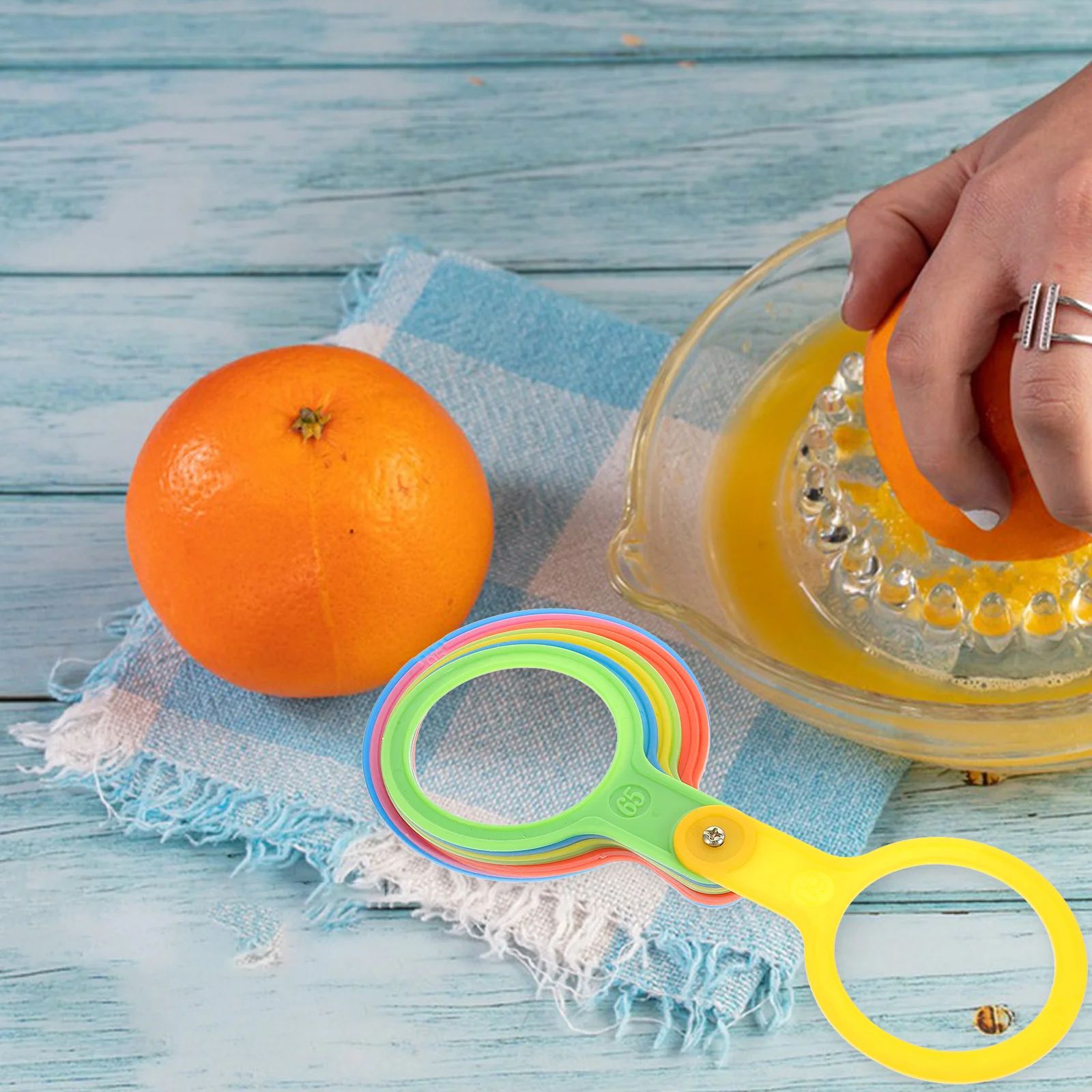 

Fruit Measuring Ruler Citrus Gauge Tool Diameter Measurement Rings Plastic Lap