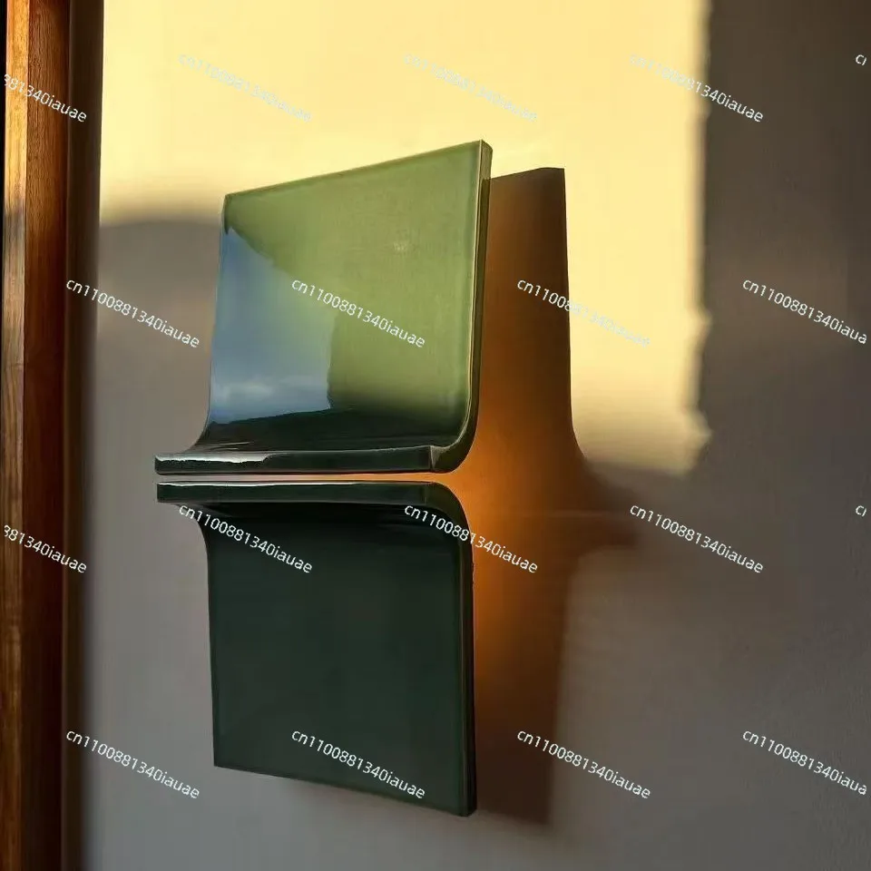 Green Wall Lamp Niche Design Background Wall Lamp Medieval Decoration Living Room Retro Bedroom Bedside Lamp