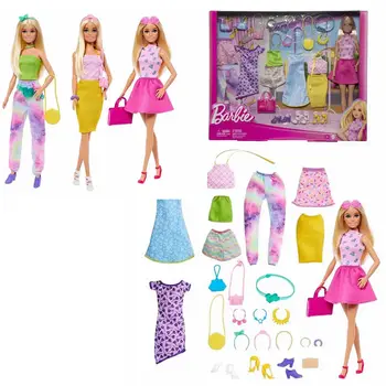 Nuovo ciondolo coordinato alla moda della serie Barbie Hyt61, confezione regalo alla moda splendente, regalo di compleanno per la piccola principessa, giocattolo a sorpresa. 10 best sales giocattoli Barbie - №9