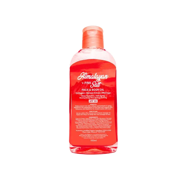 Body Massage Oil with Pink Salt Balances Skin Suitable for Daily Body Massage Hydration and Skin Balance Care Needs