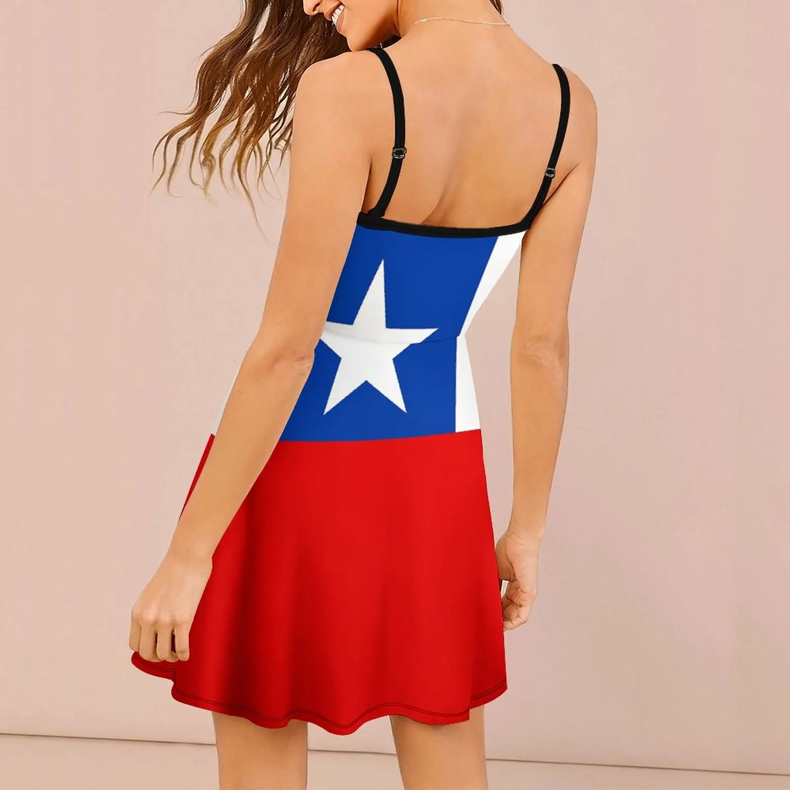 Flag of Chile Women's Sling Dress Nerd The Dress Graphic Vintage Sexy Woman's Clothing  Clubs