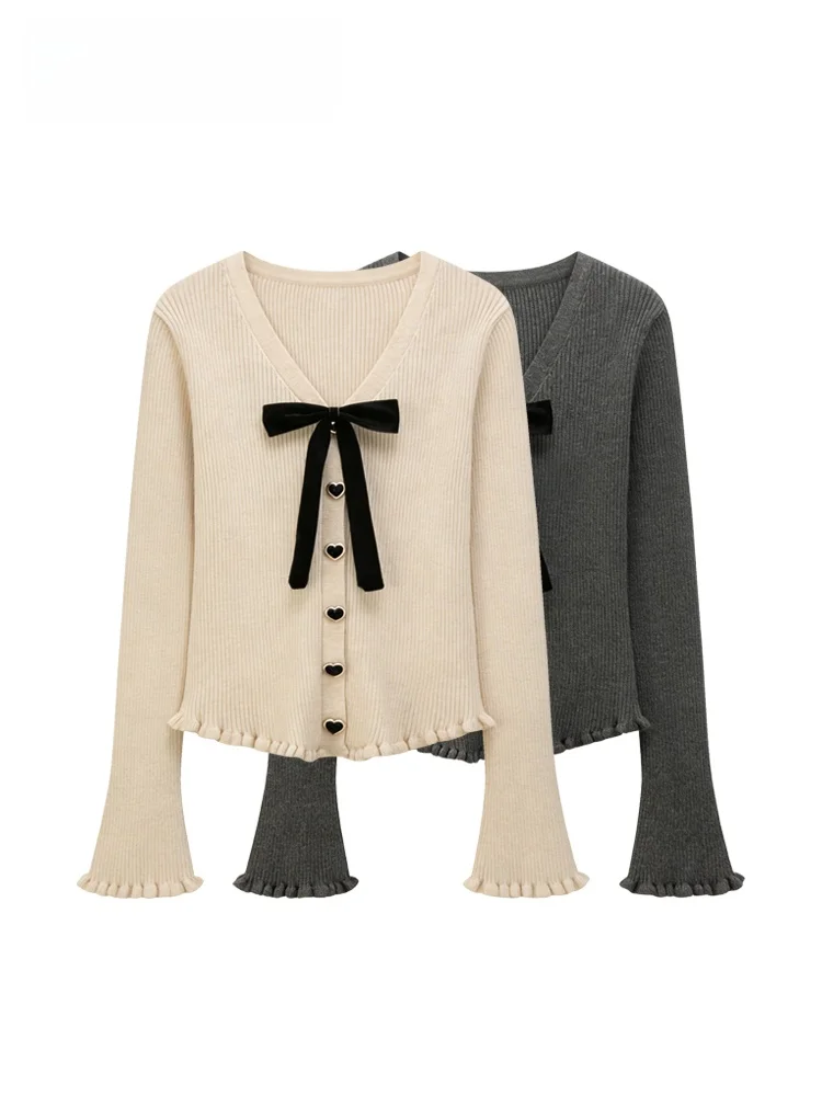 

Женский трикотаж с v-образным вырезом больших размеров, длинный топ с узлом све, повседневная зимняя мода, внутренняя одежда больших размеров