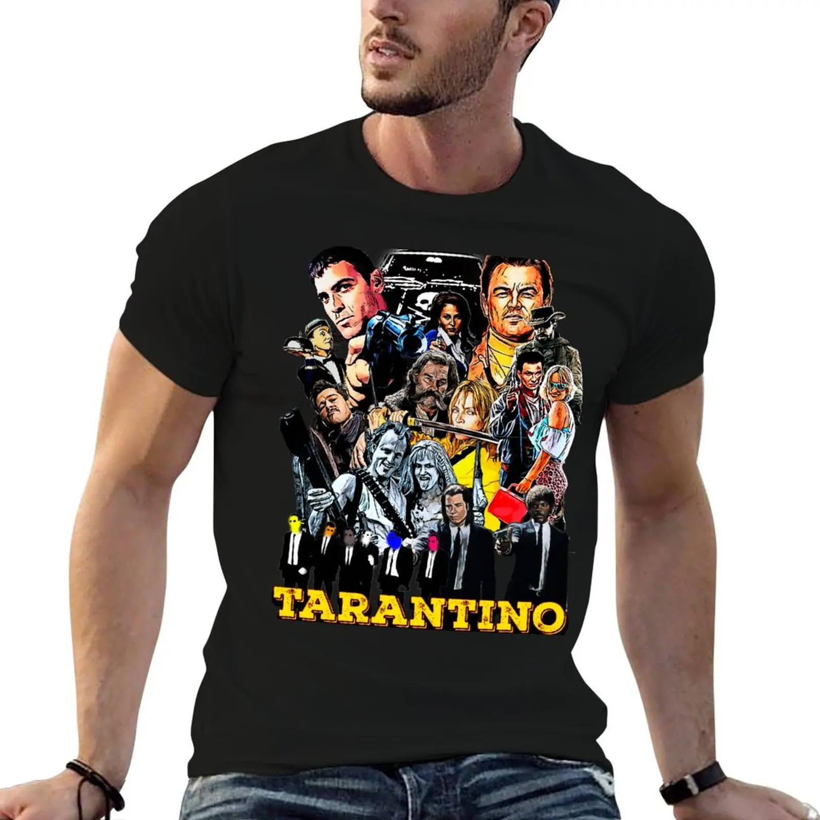 マン・グラフィック・ティ・フィルムズ・マン・フォー・タランティーノ・シャツ・tシャツ・tシャツ