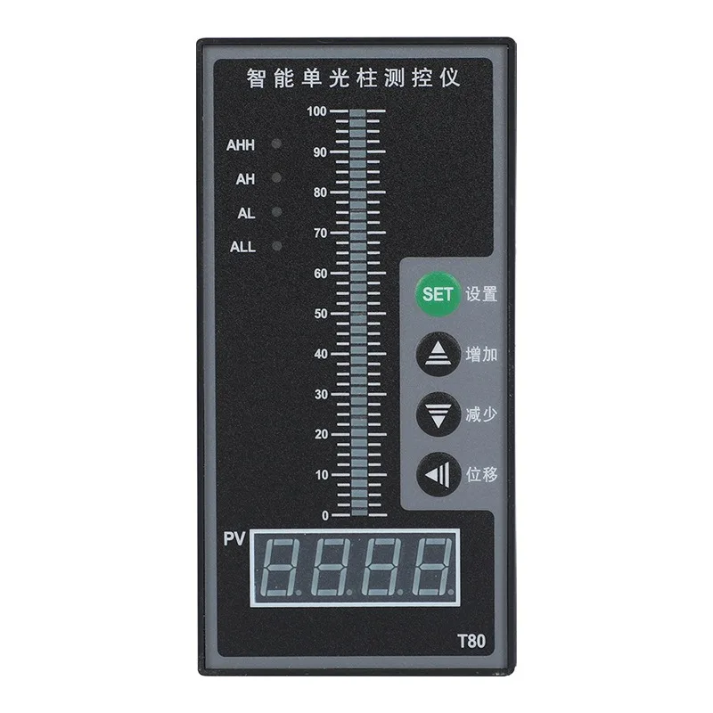 T80 Single Column Liquid Level Controller Intelligent Digital Water Level Display Meter Pool Water Level Control Instrument