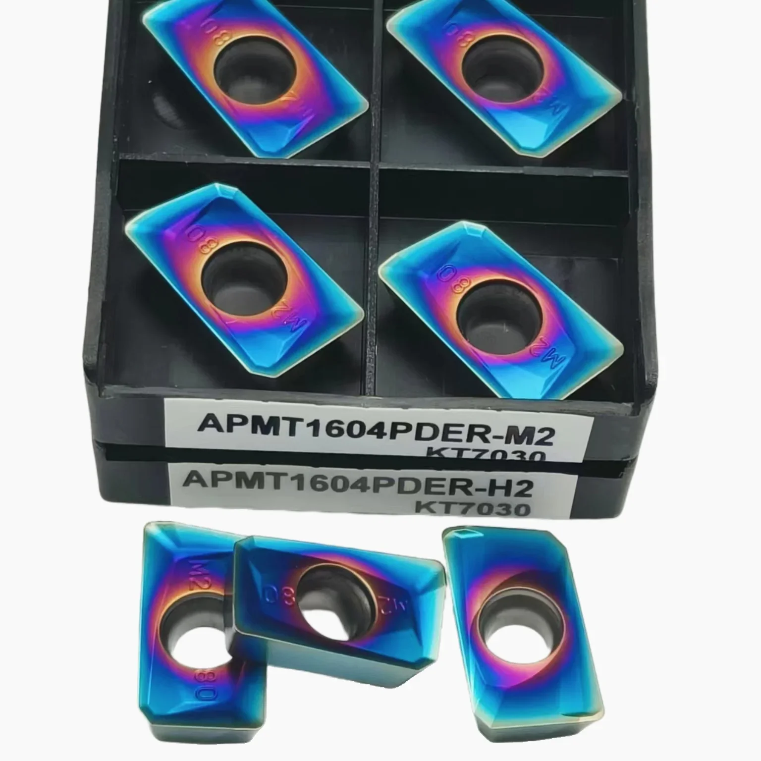 High-Hardness Special Milling Inserts For Hardened Steel APMT1135  APMT1604 R5 R6 Nano Blue Carbide Inserts