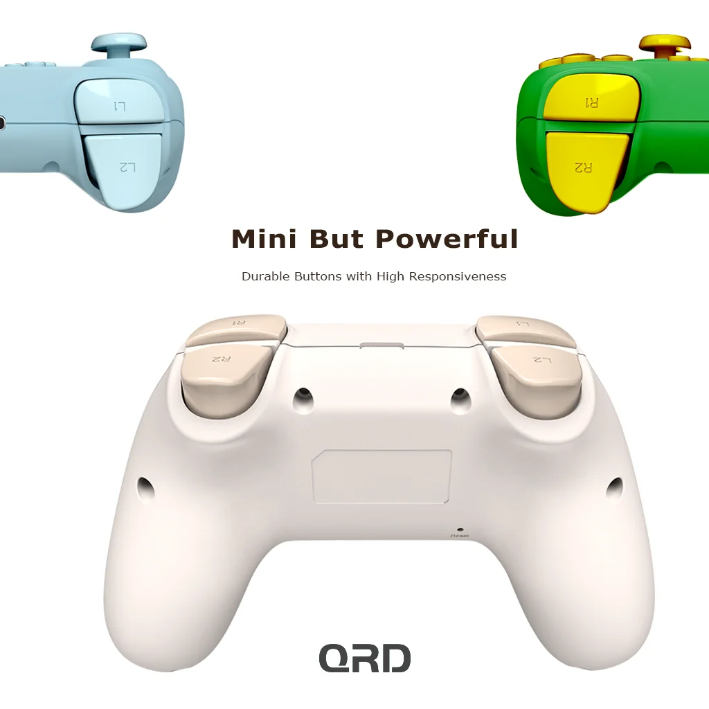 Controller di gioco wireless QRD Junior E5 per Switch/OLED/Lite Switch 2 PC IOS Android Mini gamepad regali per bambini 