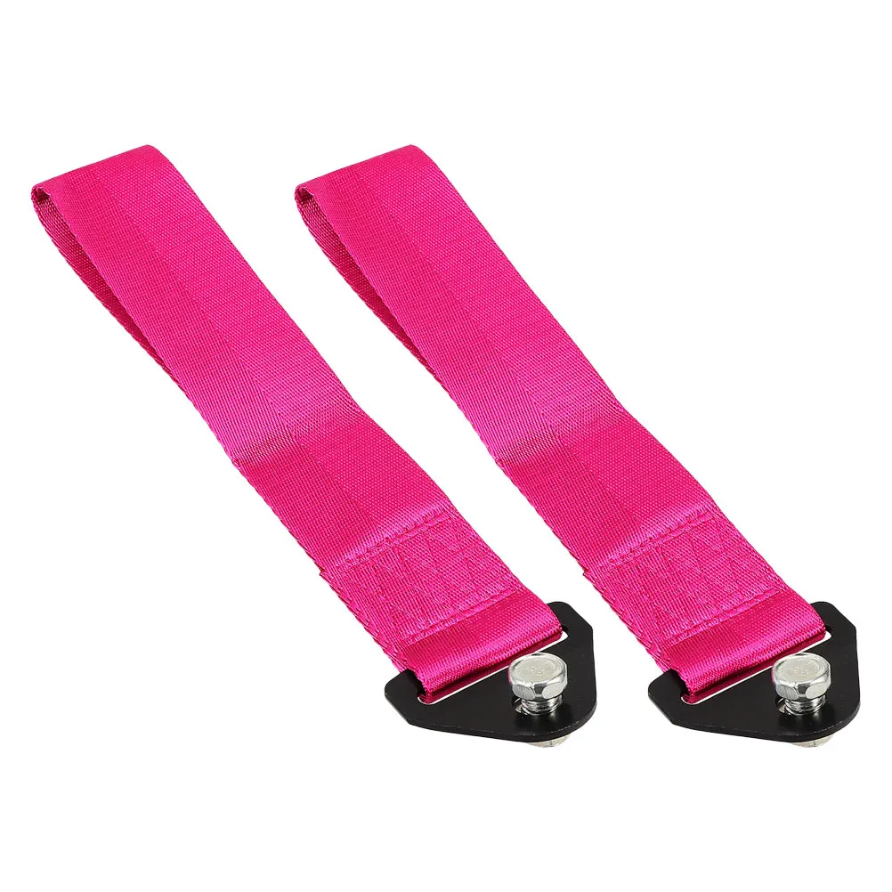 

2Pcs Tow Straps Universal Car Accessories Trailer Decoration Metal Screws Stylish Long Lasting Practical Easy Installation