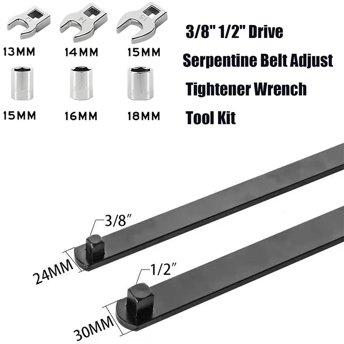 8PCS Universal 3/8