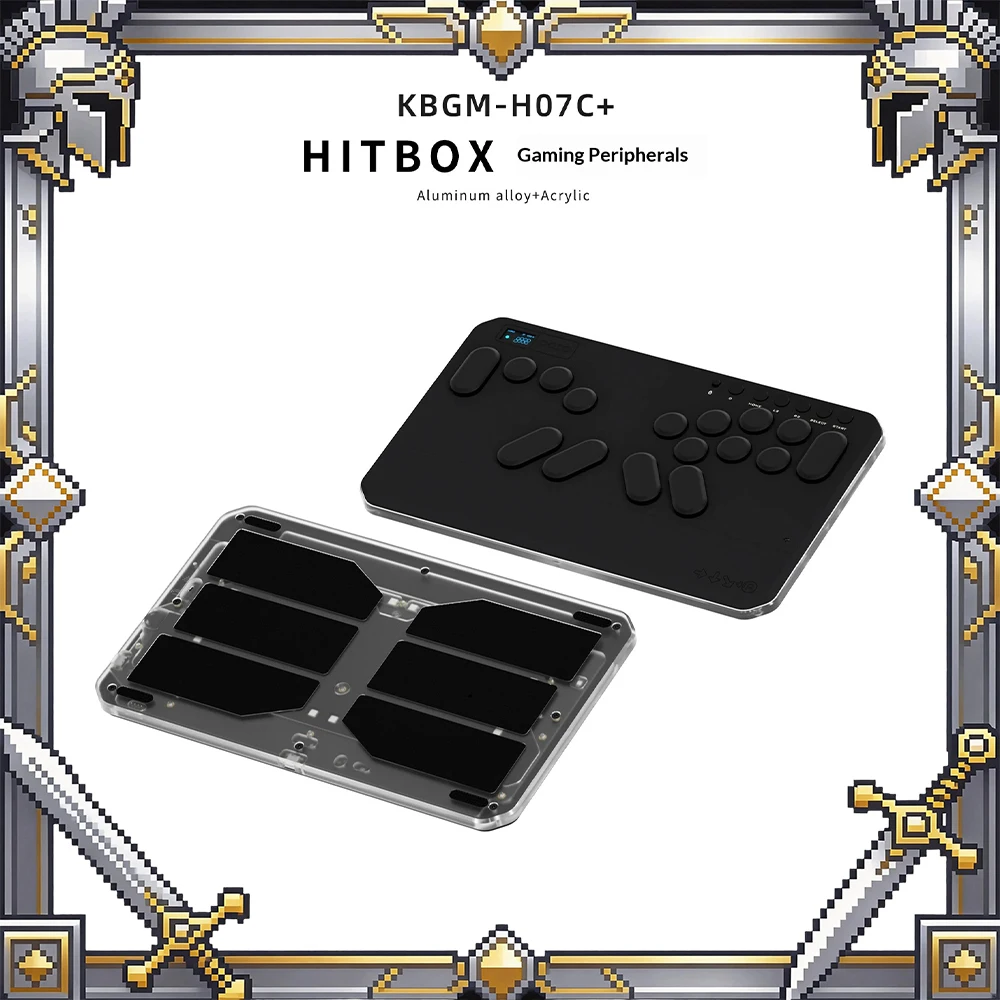 

DOIO KBGM-H07B Game Keyboard Independent Light Control Wired Keyboard PBT Injection Key Cap Aluminum Alloy Material For Gifts