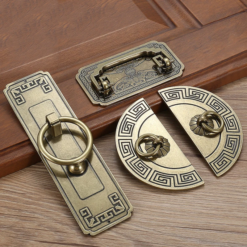 Vintage  Cabinet Handles Chinese Style Furniture Handle Drawer Knobs Wardrobe Door Pulls Furniture Hardware