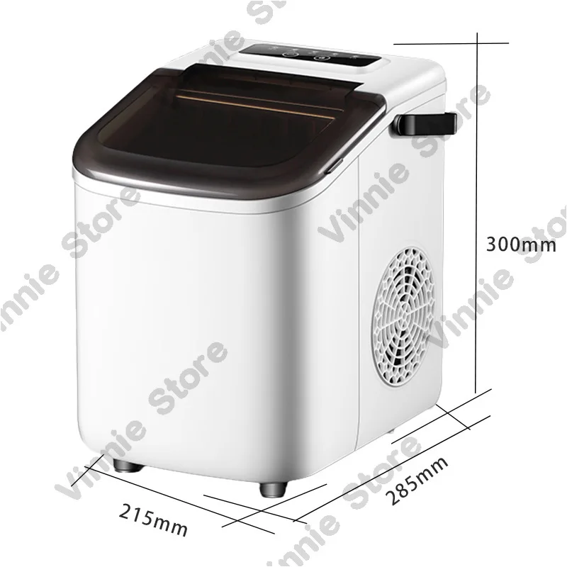 24-hour ice maker Electric ice maker is portable, which is very suitable for home/kitchen/office/bar.