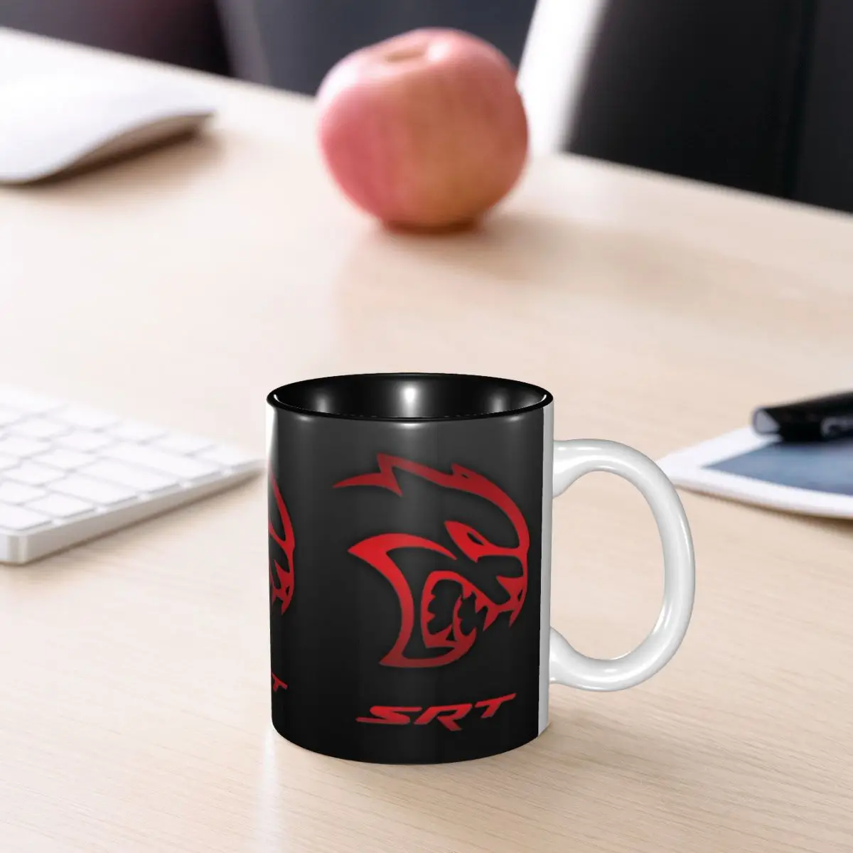 

Dodge Hellcat Srt Logo Mug Funny Ceramic Coffee Cups Tea Mugs Milk Cup Drinkware Gift for Friends