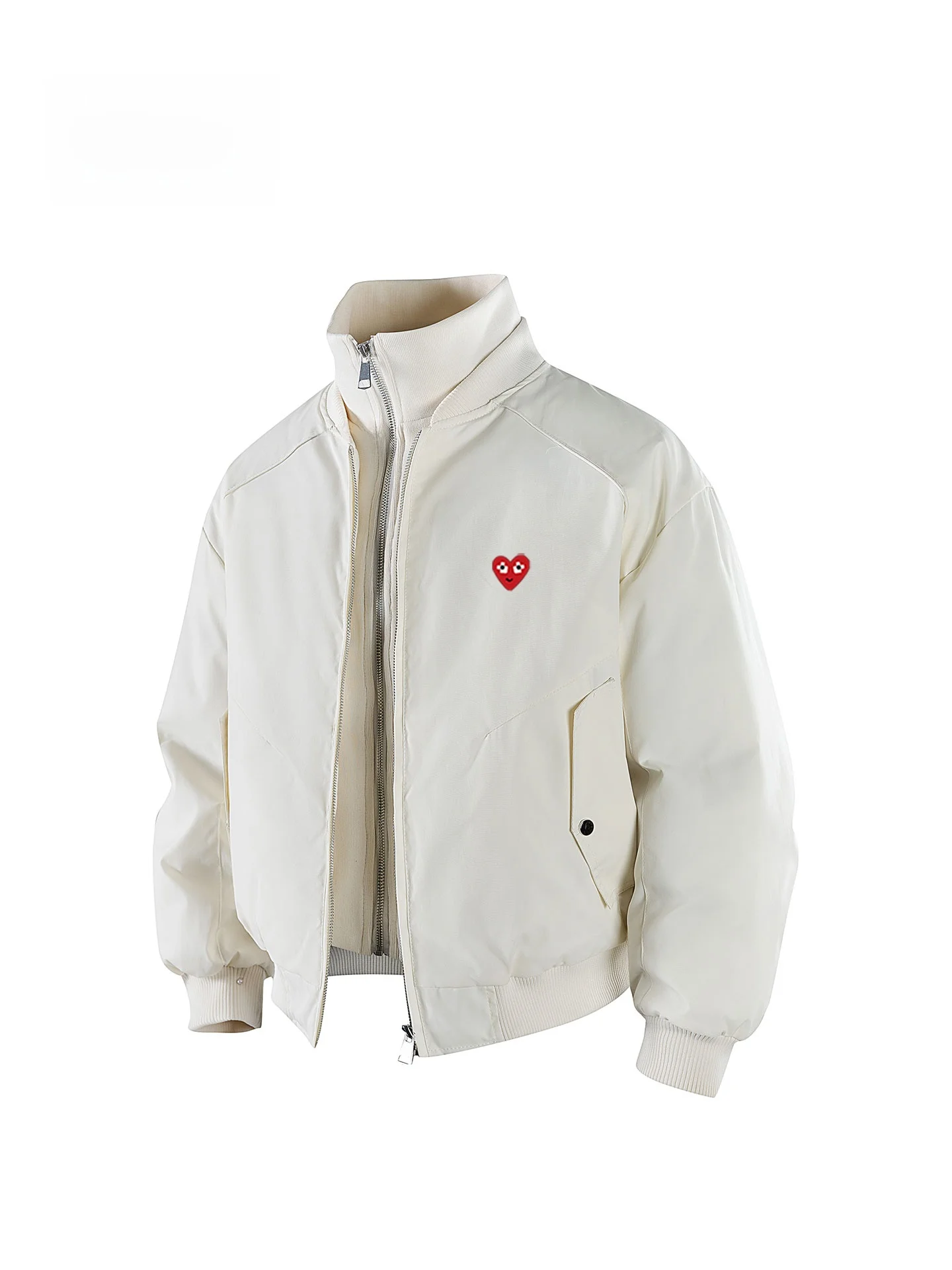 

Утепленная хлопковая куртка Play Hei с высоким воротником, ветрозащитная, для пар, молодежная, городская, свободного кроя, из полиэстера