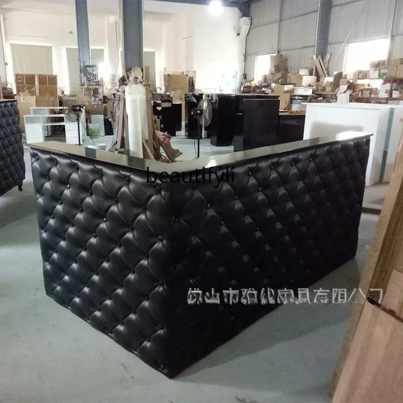 

zqqBlack U-shaped front desk beauty salon checkout page clothing bridal shop company paint reception desk