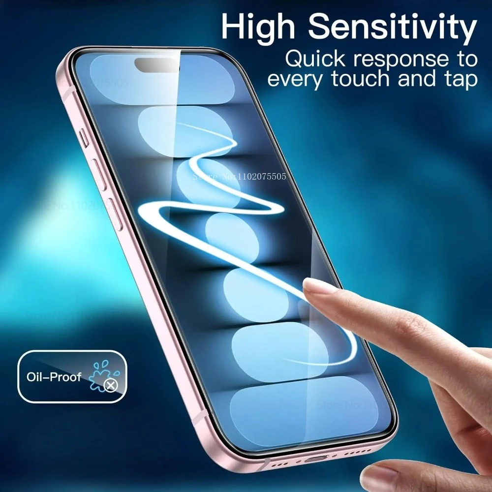 3 stuks High Definition Screen Protector voor IPhone 11 12 Promax 14 15 Plus 16 Plus Gehard Glas 17 Promax 13 Pro Beschermende Film