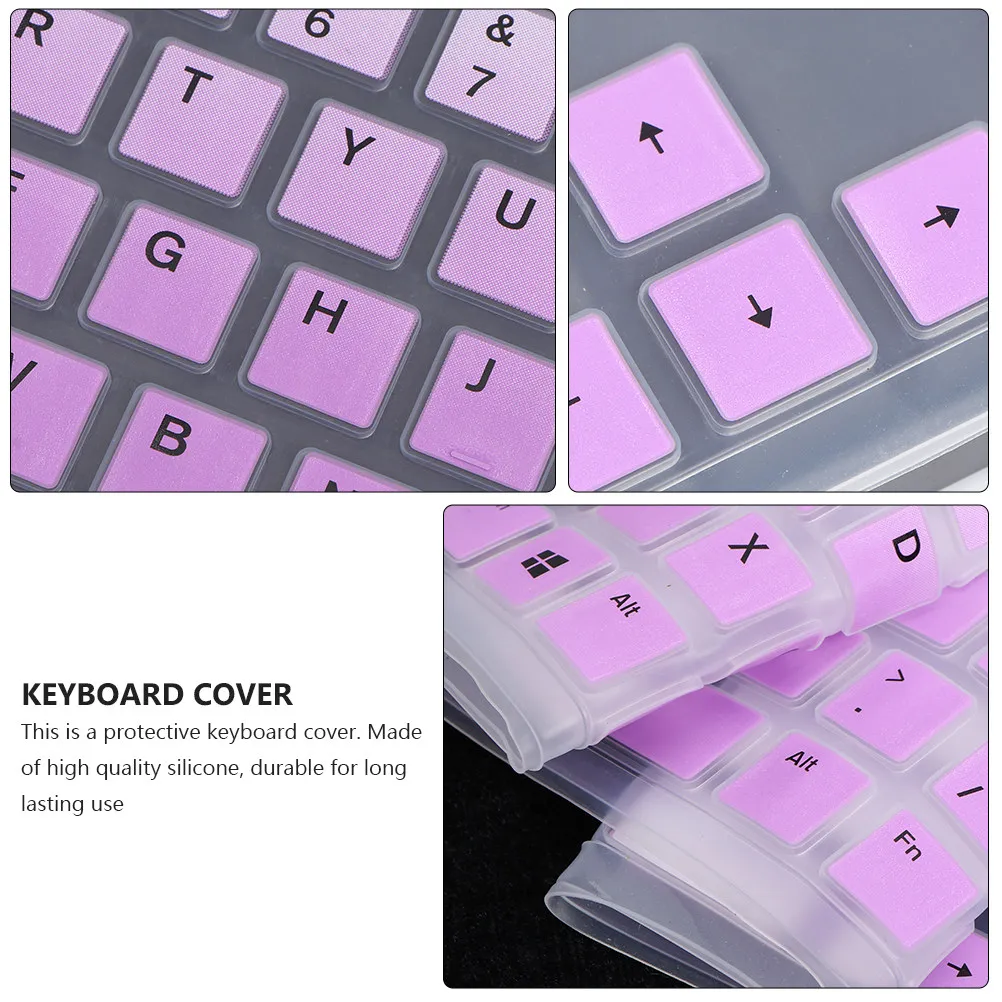 

1Pcs Smooth Comfortable Silicone Keyboard Protector Thin Waterproof Dustproof Compatible with Dell Wired Kb216 Wireless Km636