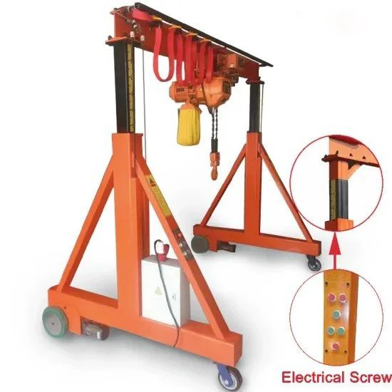2026 Hot Selling Factory Price 1 Ton 3 Meter H3M Adjustable Height Portable Gantry Crane