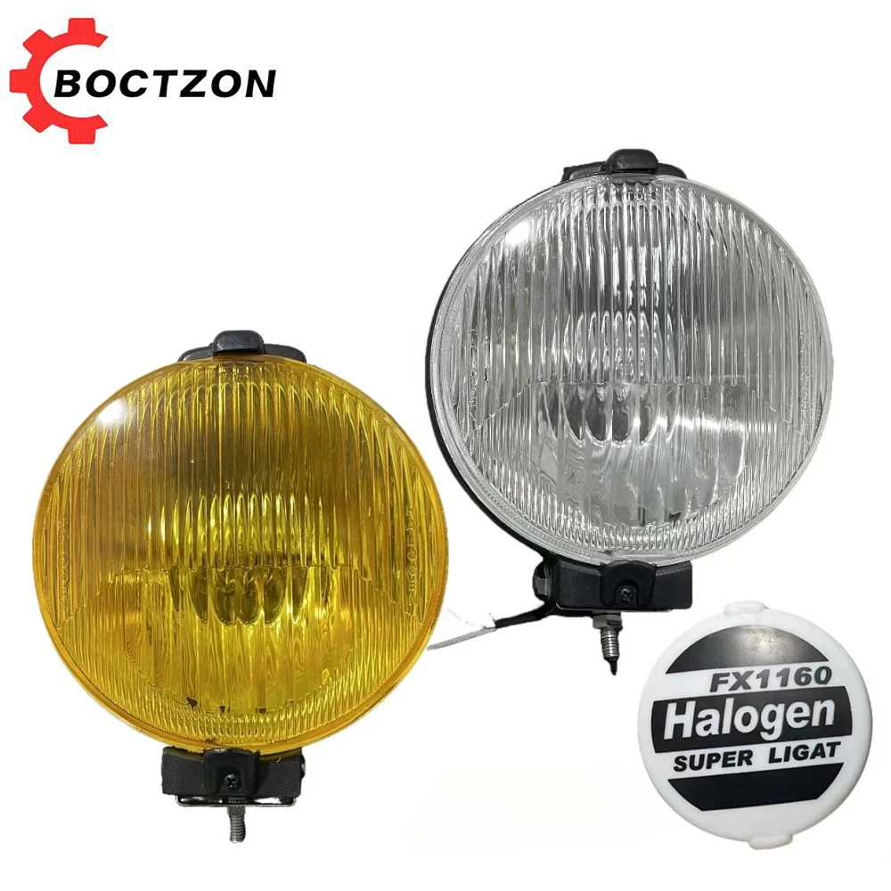 1 unidad de foco halógeno FX1160 de 6 pulgadas, 12V 55W, luz redonda para camión, luz de trabajo, faro antiniebla, faro delantero universal para SUV, todoterreno, jeep 4x4