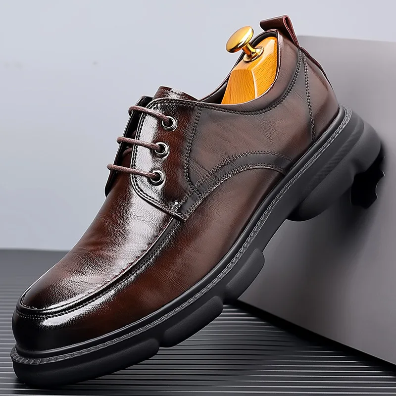 

Men's Dress Shoes Men's Sneakers and Casual Shoes for Man Shoes Business Formal Wear, Leather, Round Toe 27719