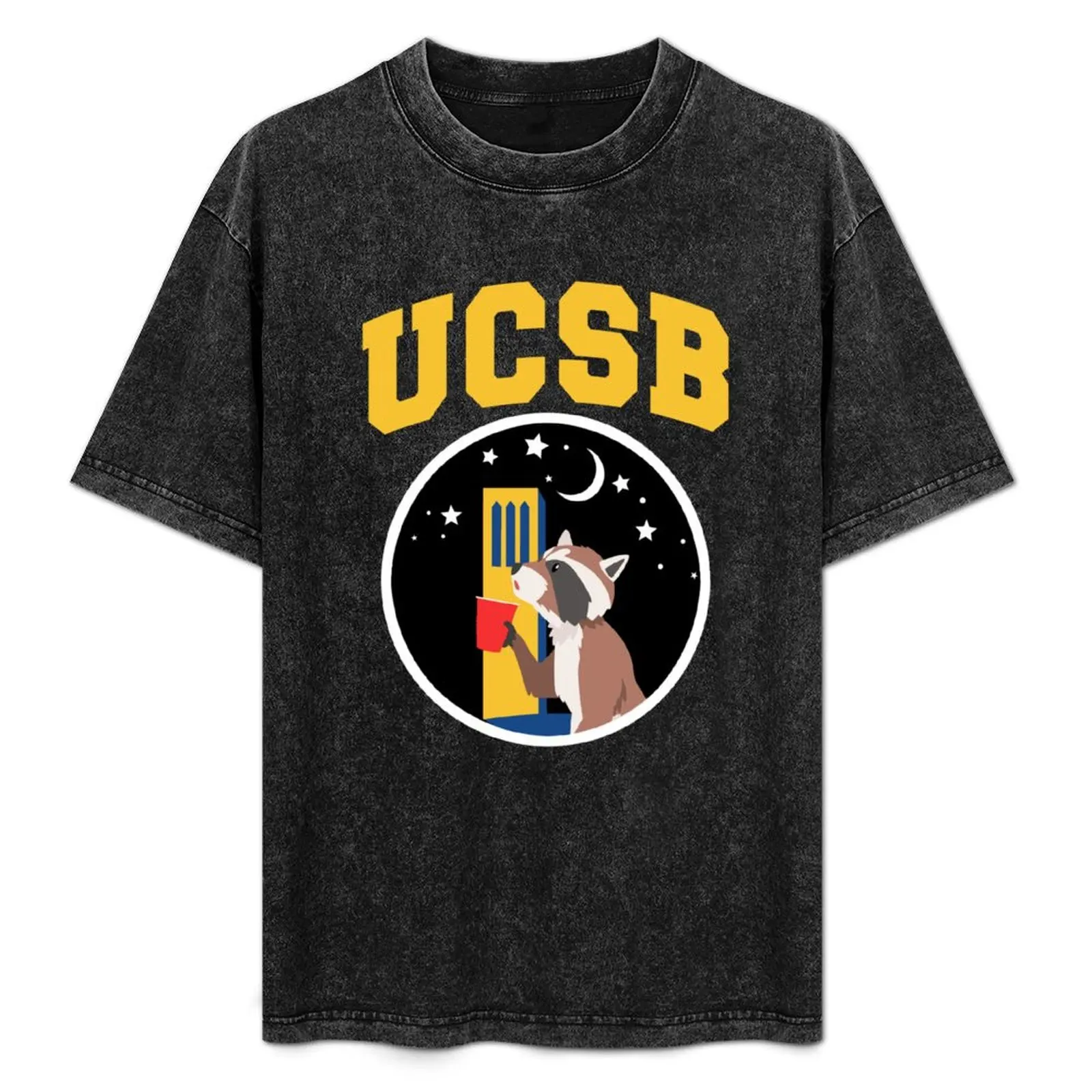 UCSB Raccoon T-Shirt funny meme t-shirts anime clothes T-shirts oversize affliction shirts mens workout shirts