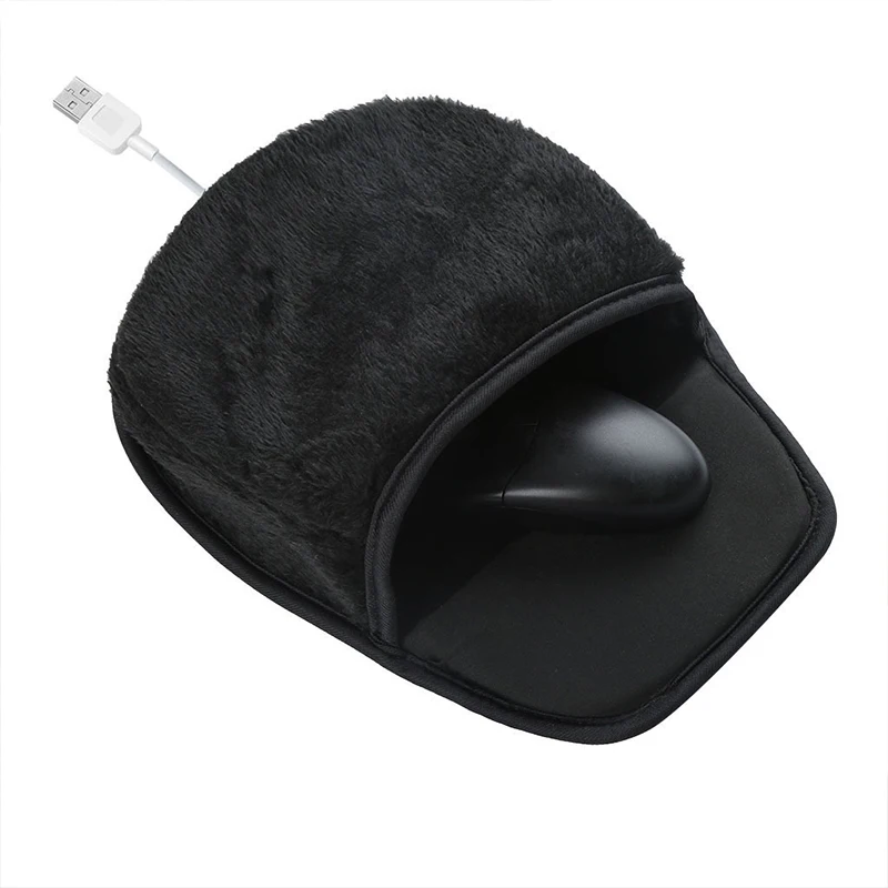 Usb Hand Warmer Heated Mouse Mat Office Supplies Warmer Winter Warm Mouse Pad Hand Heating Cover Soft Plush Protable Home