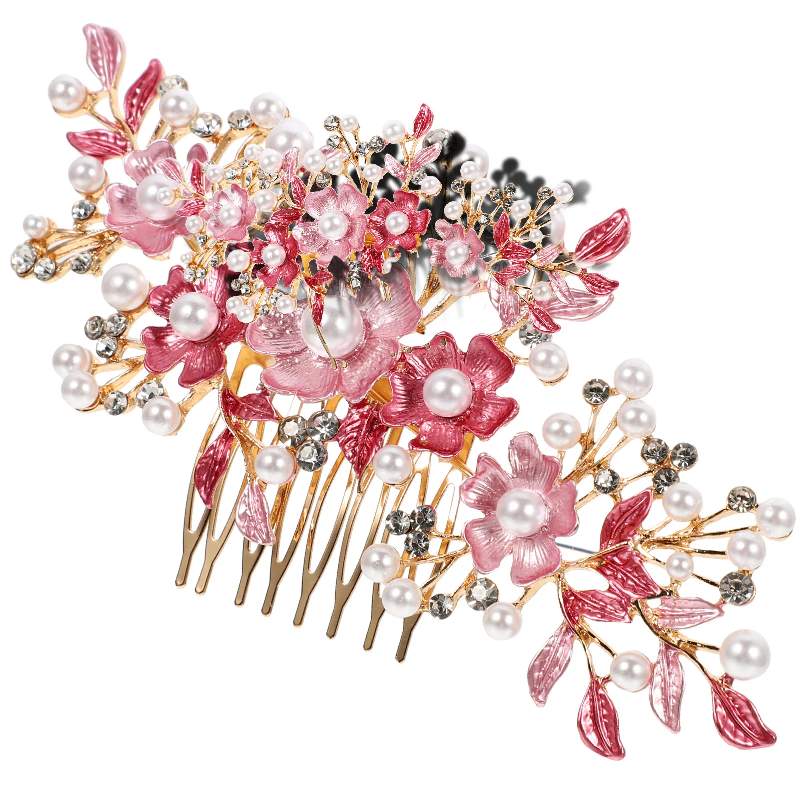 

Bride Hair Clip Comb Rhinestone Plug Jewelry Side Wedding Accessories Floral Girls