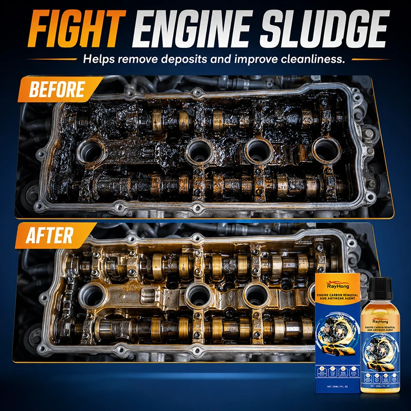Engine Carbon Deposit Cleaning Agent Car Oil Additive Antiwear Lubricant Friction Reducer Motor Maintenance Fluid